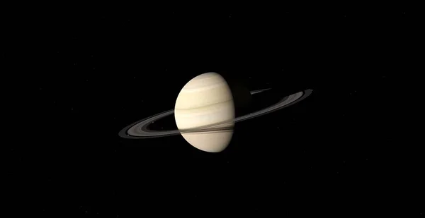 Szaturnusz Bolygó Gyűrűkkel Renderelés — Stock Fotó