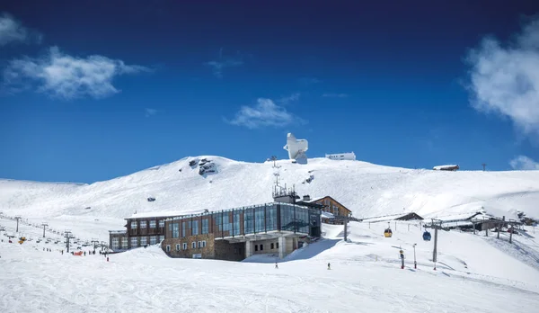 Skidbackarna Skidorten Pradollano Sierra Nevada Bergen Spanien — Stockfoto