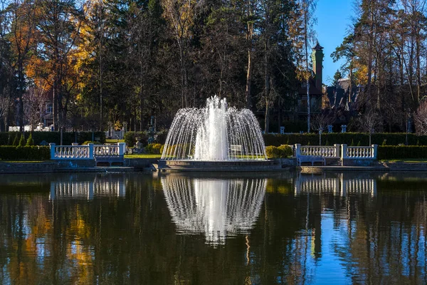 Brunnen Sommerpark See — Stockfoto