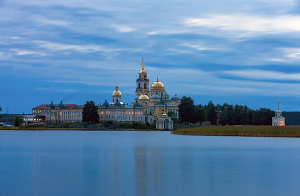 Monastero Nilo Stolobensky Trova Nella Regione Tver Sul Lago Seliger — Foto Stock