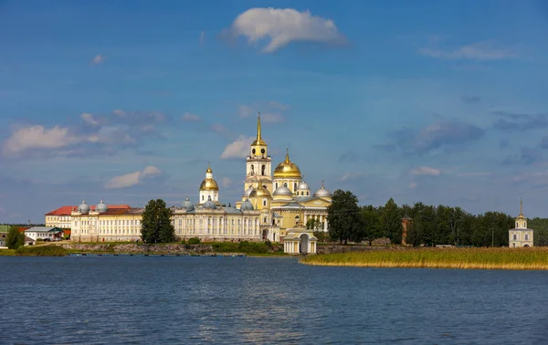 Monasterio Nilo Stolobensky Encuentra Región Tver Lago Seliger Rusia — Foto de Stock