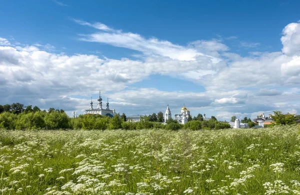 Görünüm Suzdal, Rusya'da Pokrovsky Manastırı — Stok fotoğraf