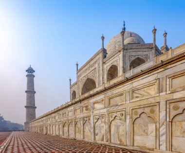 Ttaj Mahal, Hindistan - mimari parça ve Grand Palace detaylarını