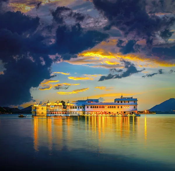 Lago Pichola Taj Lake Palace Udaipur Rajastán India Asia Panorama — Foto de Stock