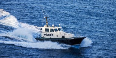 Pilot tekne Nassau, Bahama Adaları olan bağlantı noktasını su alan Esmeralda?