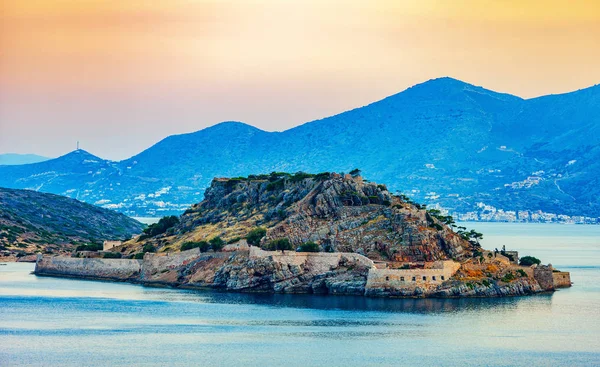 Ostrov Spinalonga, Kréta, Řecko — Stock fotografie