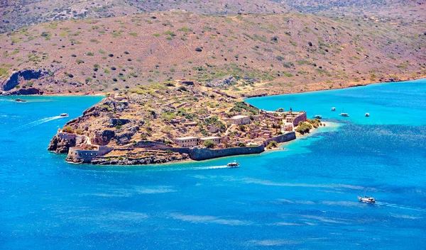 Ostrov Spinalonga, Kréta, Řecko — Stock fotografie