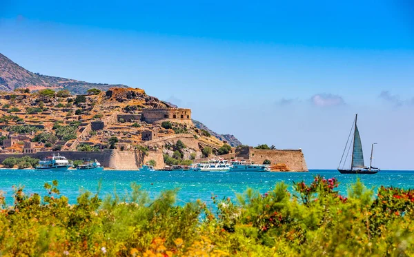 麻风，克里特岛，希腊岛屿堡垒 — 图库照片