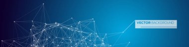 Neural ağ kavramı. Hücreleri bağlantıları ile bağlı. Yüksek teknoloji işlemi. Soyut vektör arka plan