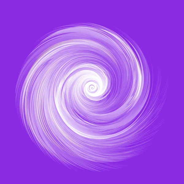 Illustration Vectorielle Plume Ronde Réaliste Blanche Abstraite Sur Fond Violet — Image vectorielle