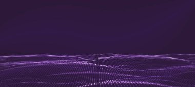 3D veri teknolojik altyapı. Müzik soyut resim. Müzik, ses dalgaları gösterilen için ekolayzer. Vektör tasarımı