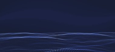 3D veri teknolojik altyapı. Müzik soyut resim. Müzik, ses dalgaları gösterilen için ekolayzer. Vektör tasarımı