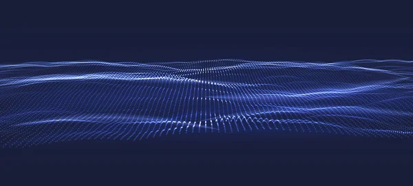 3 d データ技術の背景。音楽の抽象的なイラスト。音楽、音の波を示すためのイコライザー。ベクター デザイン — ストックベクタ