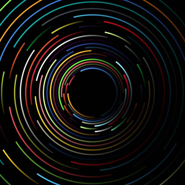 抽象的な3Dカラフルな丸い円ベクトルの背景 — ストックベクタ