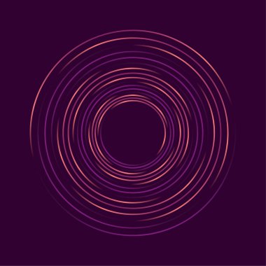 Soyut Radyasyon Mor Çizgi Vektörü İllüstrasyonu