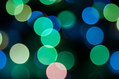 Noel sihirli. Renkli bokeh