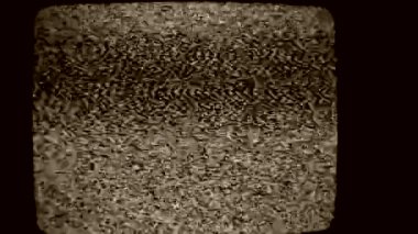 Bir Tv ekranı gürültü yakın çekim