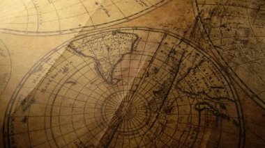 Vintage eski Haritası yakından 