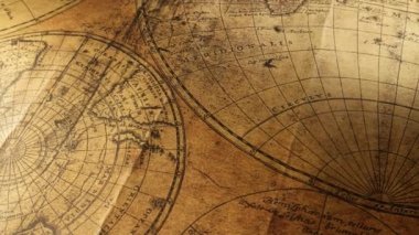 Vintage eski Haritası yakından 