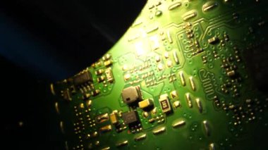 Bir electroniccircuitboard yakın çekim