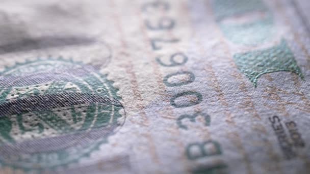 Primer Plano Del Dólar Estadounidense — Vídeo de stock