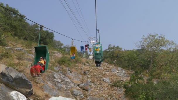 India Nov 2018 Carrelli Cavettolari Movimento Alle Collezioni — Video Stock