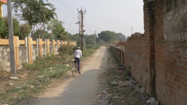 ニューデリー インドのニューデリー インド 2018 挨りだらけの農村地域 — ストック動画