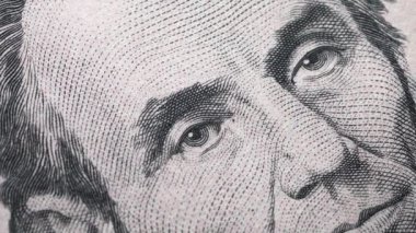 ABD Doları 'nın yakın çekim görüntüleri.