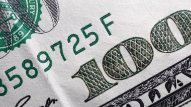 ABD Doları 'nın yakın çekim görüntüleri.