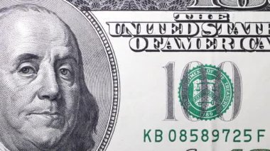 ABD Doları 'nın yakın çekim görüntüleri.