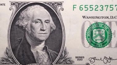 ABD Doları 'nın yakın çekim görüntüleri.