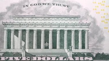 ABD Doları 'nın yakın çekim görüntüleri.