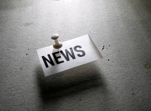 Primer Plano Etiqueta Noticias Papel News Word Tag — Foto de Stock