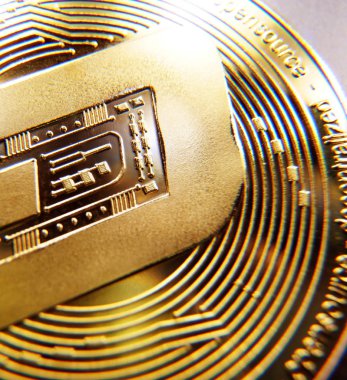 Cryptocurrency çizgi sikke