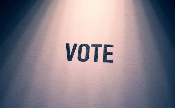 Une étiquette de vote — Photo