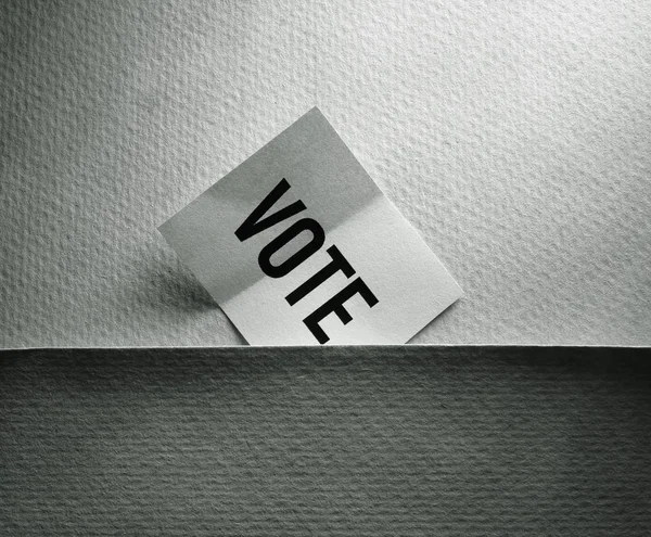 Una etiqueta de voto — Foto de Stock