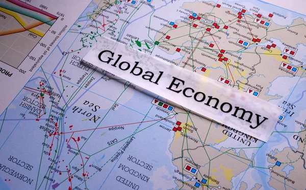 Globalny tag ekonomiczny — Zdjęcie stockowe