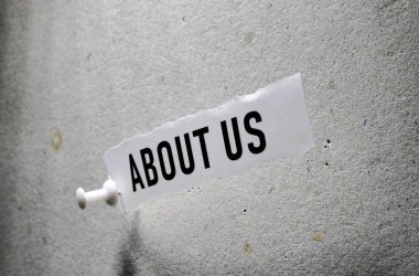 Hakkımızda Kağıt Etiketi