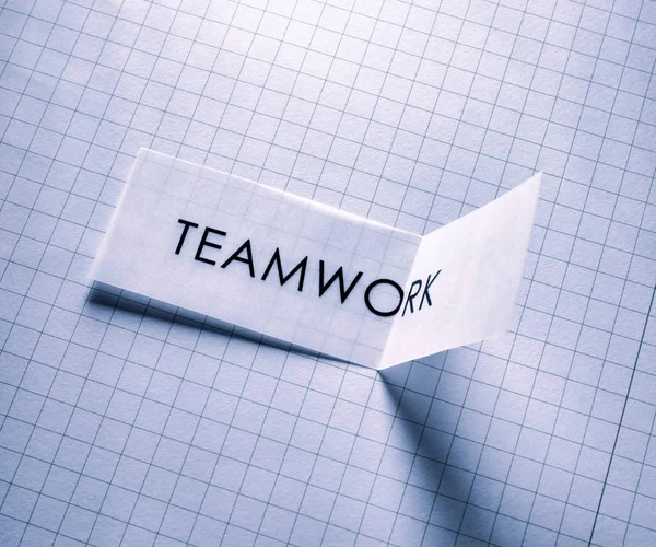 Teamwork papier label — Stockfoto