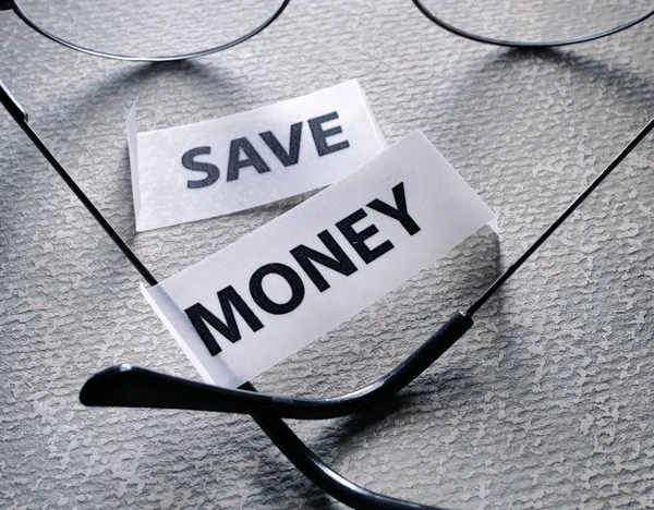 Salvar dinheiro Tag — Fotografia de Stock