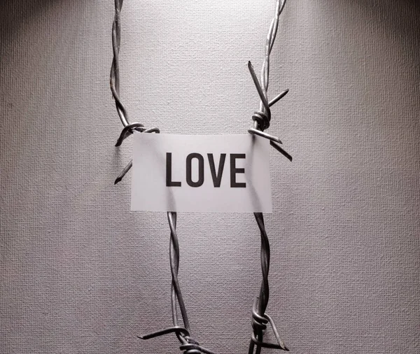 No love paper tag — Stock Photo, Image