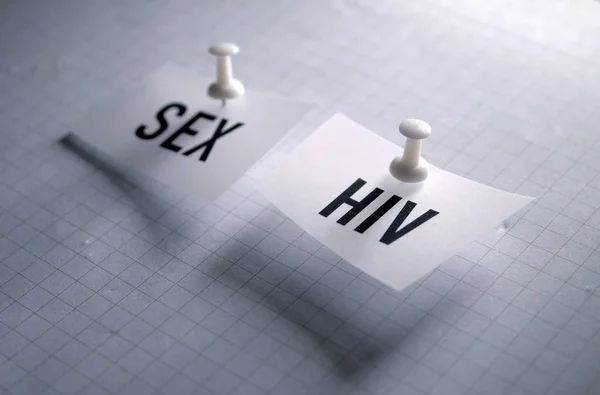 Sexo y VIH etiquetas — Foto de Stock