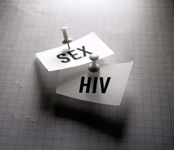 Sexo y VIH etiquetas — Foto de Stock