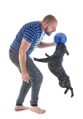 Onun Fransız buldozer Studio ile futbol dostum