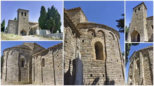 Notre Dame Colombier Románská Architektura Aude Francie — Stock fotografie