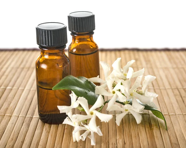 Essential Oils Front White Background — Stock Photo, Image