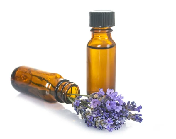 Essential Oils Front White Background — Stock Photo, Image