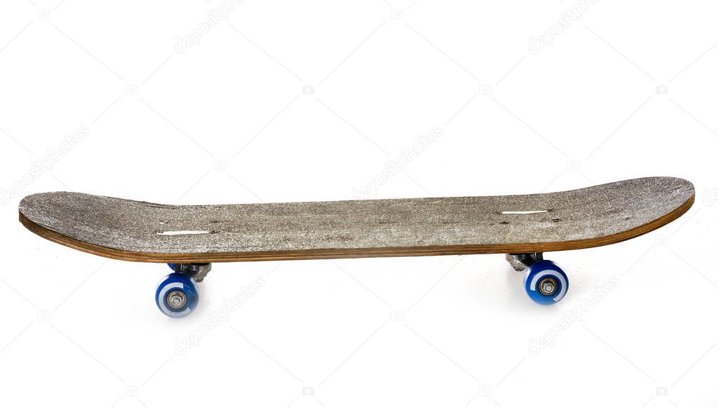 skate board in front of white background