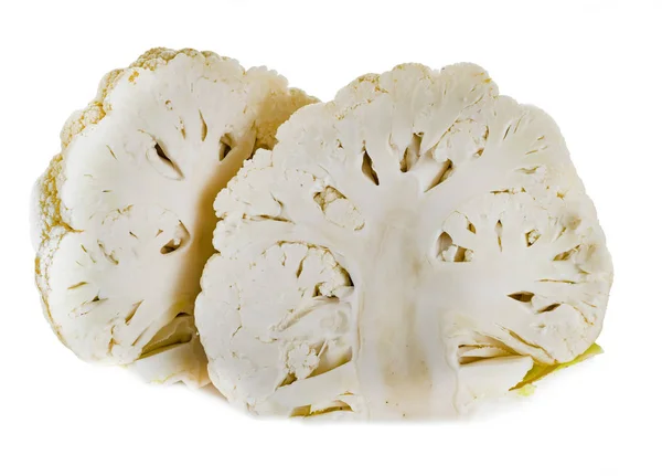 Λάχανο Κουνουπίδι Μπροστά Από Λευκό Φόντο — Φωτογραφία Αρχείου