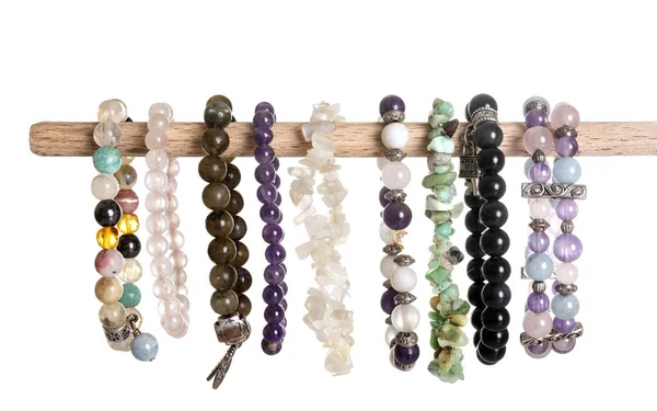 Gem bracelets in studio — Stock Photo, Image